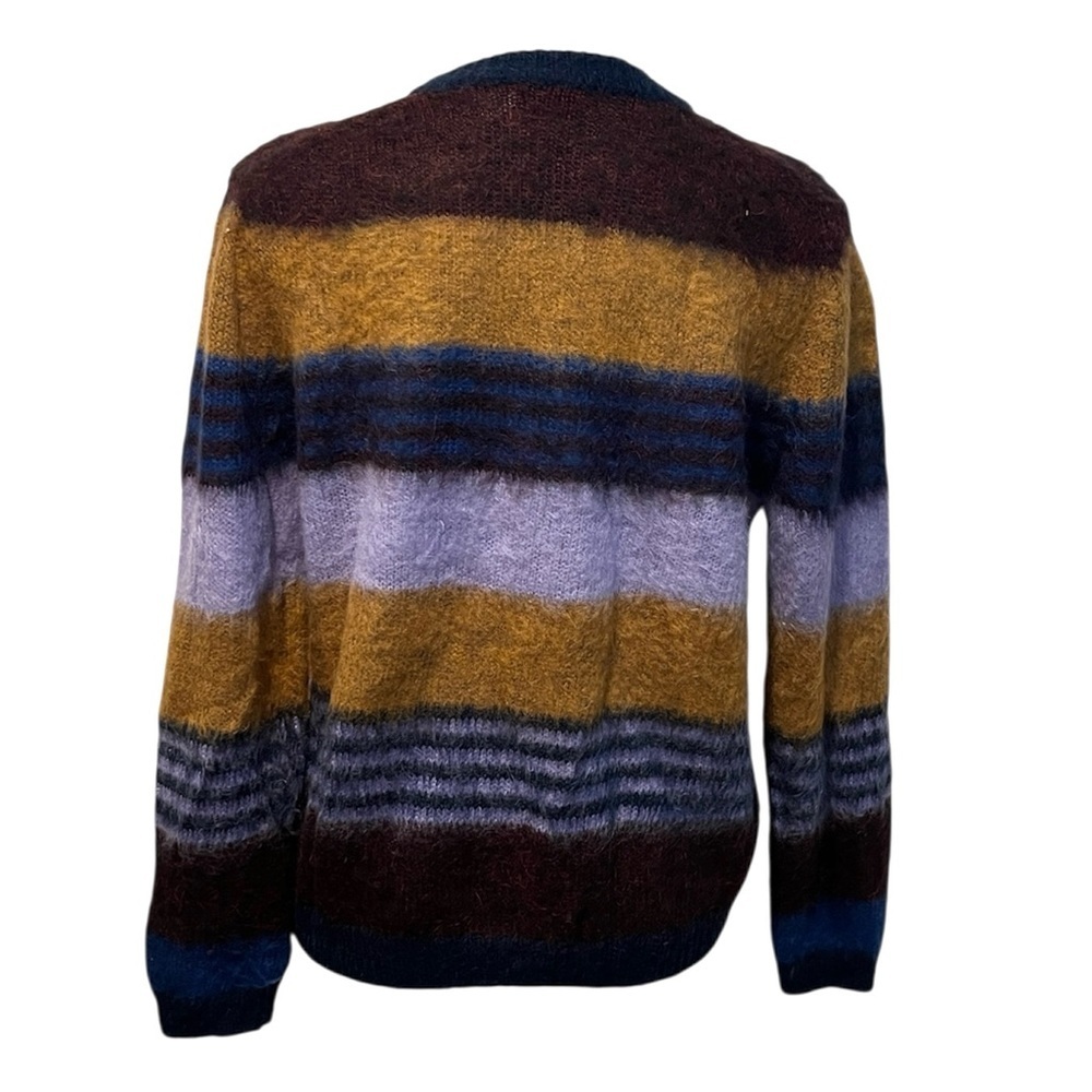 Paul Smith women’s striped mohair blend crewneck sweater size Large - Picture 2 of 9